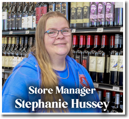 Stephanie Hussey is the Manager at Round-A-Bout Liquors